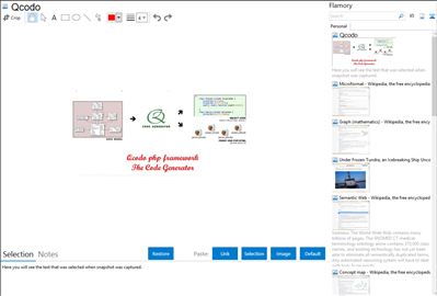 Qcodo - Flamory bookmarks and screenshots