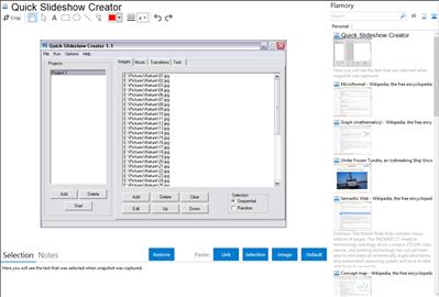Quick Slideshow Creator - Flamory bookmarks and screenshots