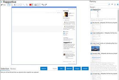 Rapportive - Flamory bookmarks and screenshots