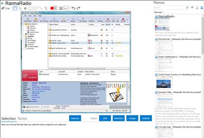 RarmaRadio - Flamory bookmarks and screenshots