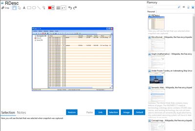RDesc - Flamory bookmarks and screenshots