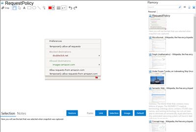 RequestPolicy - Flamory bookmarks and screenshots