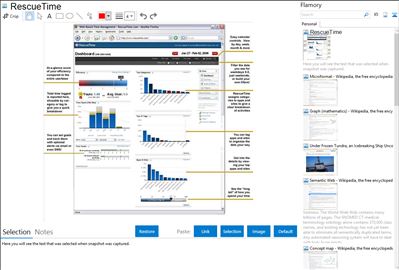 RescueTime - Flamory bookmarks and screenshots