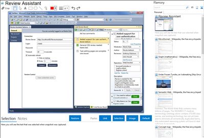 Review Assistant - Flamory bookmarks and screenshots