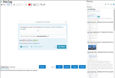 RiteTag - Flamory bookmarks and screenshots