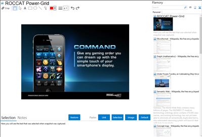 ROCCAT Power-Grid - Flamory bookmarks and screenshots