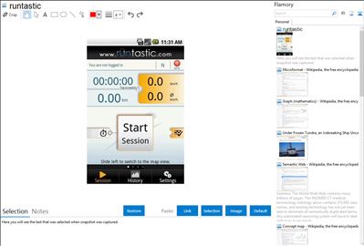 runtastic - Flamory bookmarks and screenshots