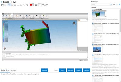 CAD.FEM - Flamory bookmarks and screenshots