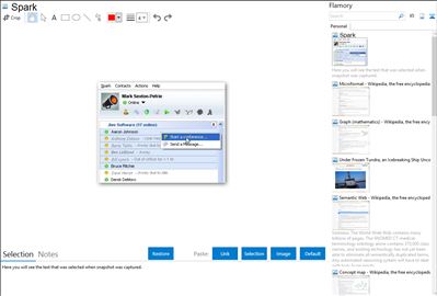 Spark - Flamory bookmarks and screenshots