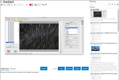 StarStaX - Flamory bookmarks and screenshots