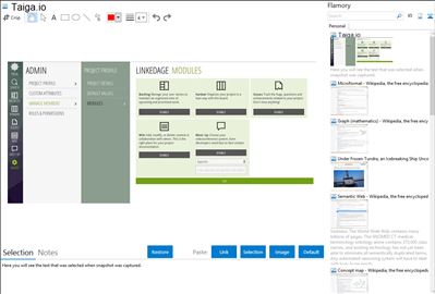 Taiga.io - Flamory bookmarks and screenshots