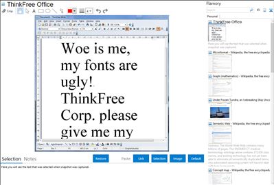 ThinkFree Office - Flamory bookmarks and screenshots