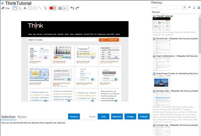 ThinkTutorial - Flamory bookmarks and screenshots