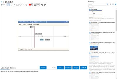Timeline - Flamory bookmarks and screenshots