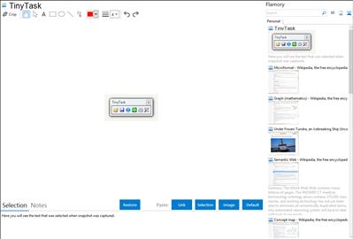 TinyTask - Flamory bookmarks and screenshots