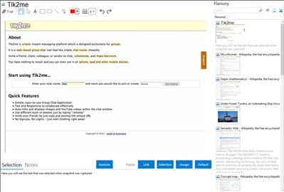 Tlk2me - Flamory bookmarks and screenshots