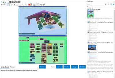 3D Topicscape - Flamory bookmarks and screenshots