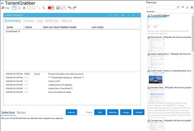 TorrentGrabber - Flamory bookmarks and screenshots
