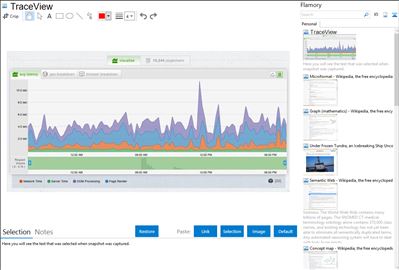 TraceView - Flamory bookmarks and screenshots