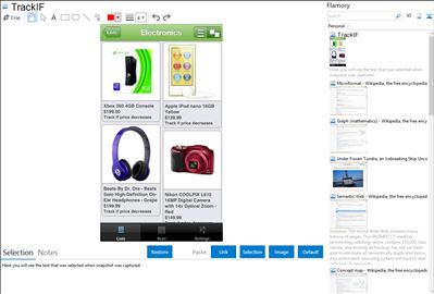 TrackIF - Flamory bookmarks and screenshots