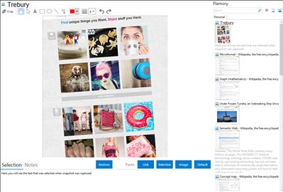 Trebury - Flamory bookmarks and screenshots