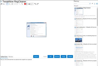 TweakNow RegCleaner - Flamory bookmarks and screenshots