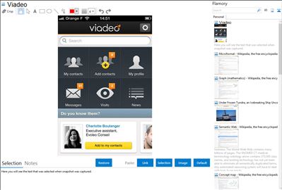 Viadeo - Flamory bookmarks and screenshots