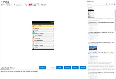 Viigo - Flamory bookmarks and screenshots