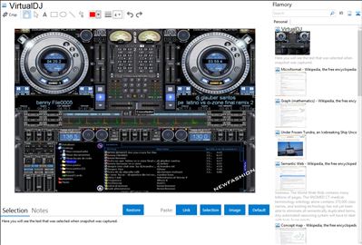 VirtualDJ - Flamory bookmarks and screenshots