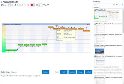 VisualRoute - Flamory bookmarks and screenshots