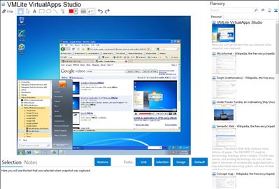 VMLite VirtualApps Studio - Flamory bookmarks and screenshots