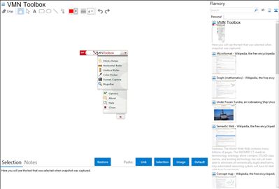 VMN Toolbox - Flamory bookmarks and screenshots
