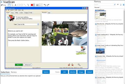 VueScan - Flamory bookmarks and screenshots