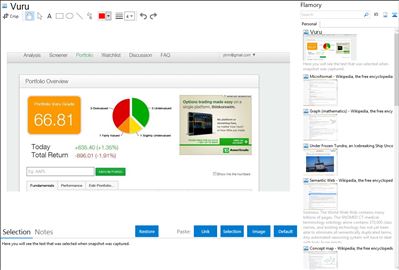 Vuru - Flamory bookmarks and screenshots