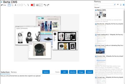 Berta CMS - Flamory bookmarks and screenshots